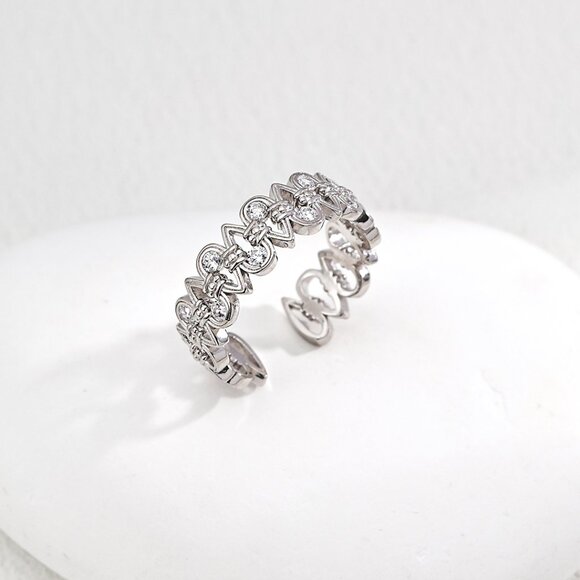 🌿 Artisan Woven Laurel Crown Ring 🌿 Handmade Original Design S925 - Picture 2 of 4